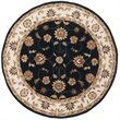 Safavieh Total Performance 6' x 6' Round Hand Hooked Rug in Navy/Ivory