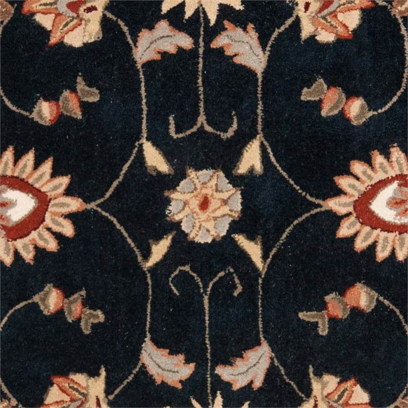 Safavieh Total Performance 8' X 10' Hand Hooked Rug in Navy and Ivory