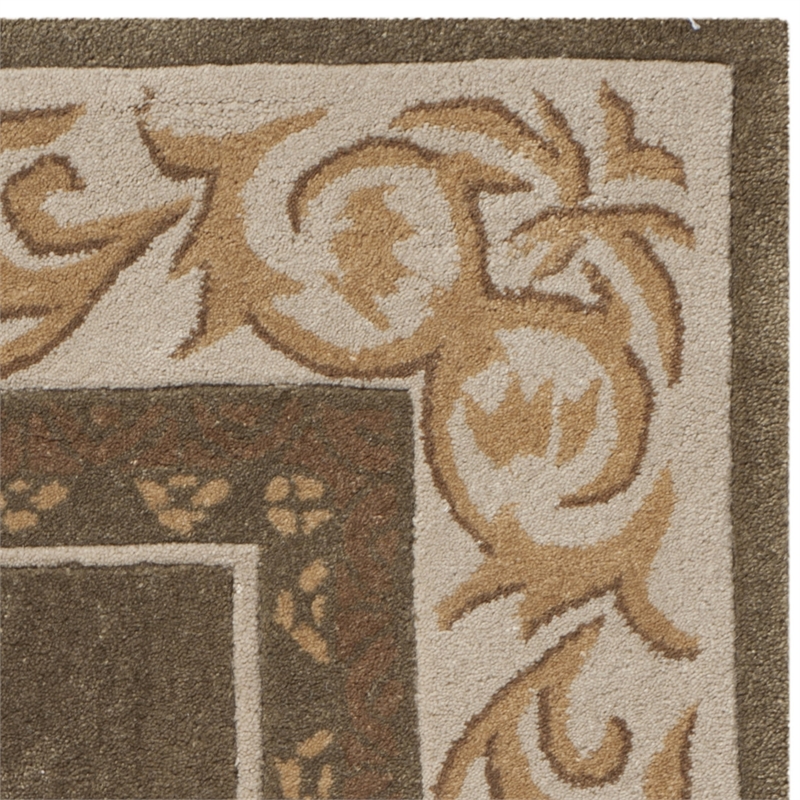 Safavieh Total Performance 4' X 6' Hand Hooked Rug in Olive and Ivory