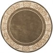 Safavieh Total Performance 6' x 6' Round Hand Hooked Rug in Olive/Ivory