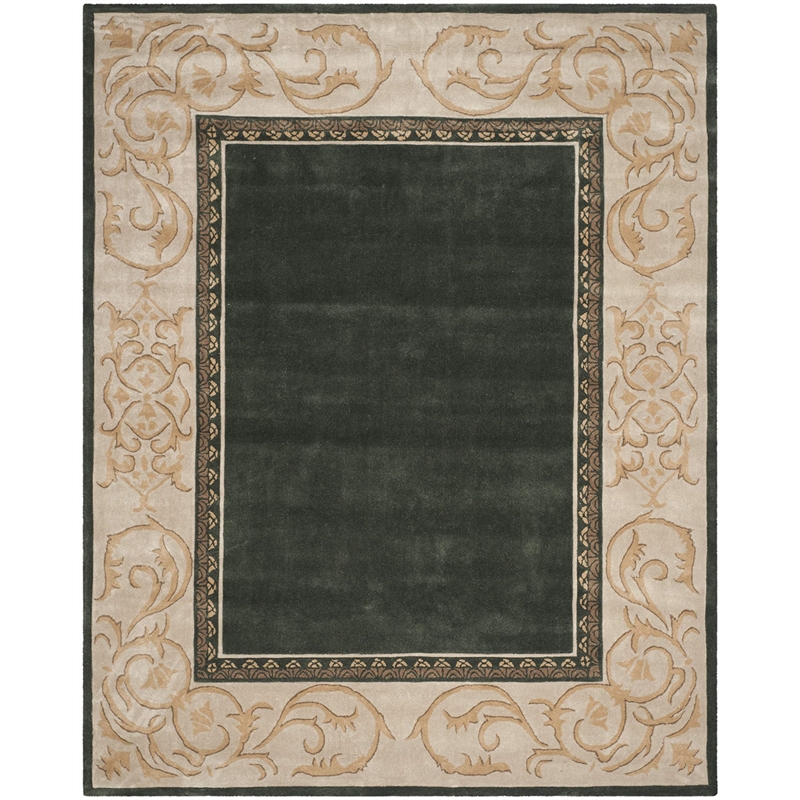 Safavieh Total Performance 9' X 12' Hand Hooked Rug in Slate and Ivory