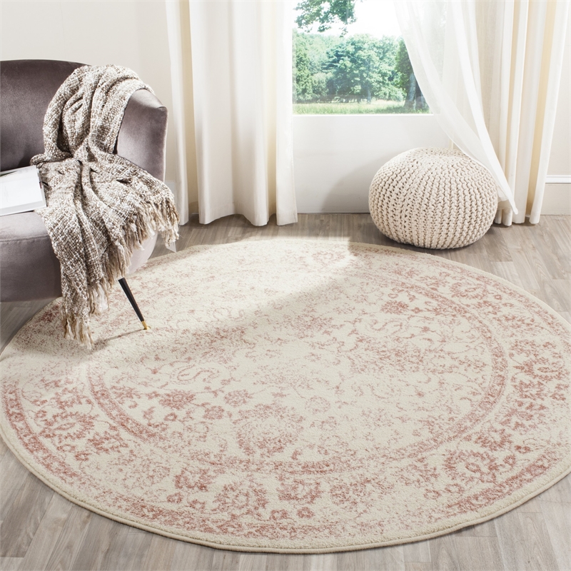 Safavieh Total Performance 4' X 6' Hand Hooked Rug in Brown and Ivory