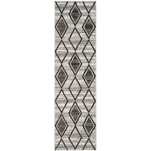 Safavieh Tunisia 2' 3&quot X 8' Rug in Gray and Black