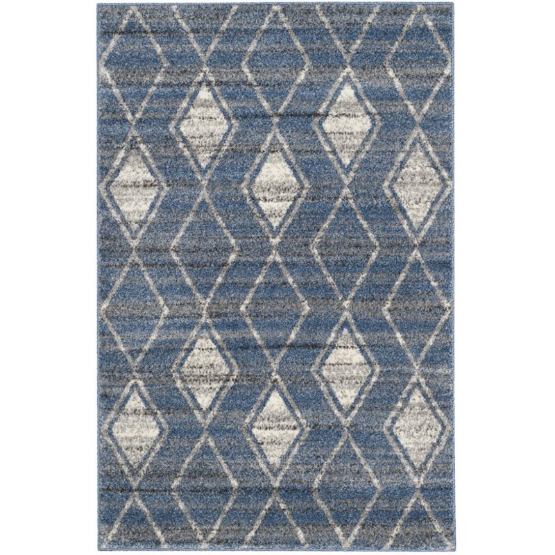 Safavieh Tunisia 3' X 5' Rug in Light Blue and Cream
