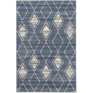 Safavieh Tunisia 3' X 5' Rug in Light Blue and Cream