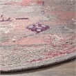 Safavieh Vintage Oushak 6' X 6' Round Hand Tufted Rug in Red