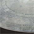 Safavieh Vintage 6' X 6' Round Rug in Light Blue and Light Gray