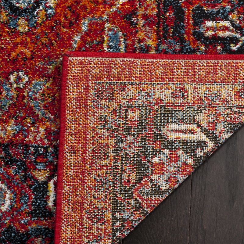 Safavieh Vintage Hamadan 4' X 6' Rug in Orange and Navy