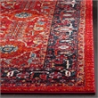 Safavieh Vintage Hamadan 4' X 6' Rug in Orange and Navy