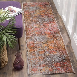 Safavieh Vintage 2' 2&quot X 8' Rug in Brown