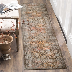 Safavieh Vintage 2' 2&quot X 8' Rug in Brown