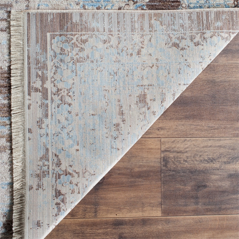 Safavieh Vintage 8' X 10' Rug in Brown and Light Blue