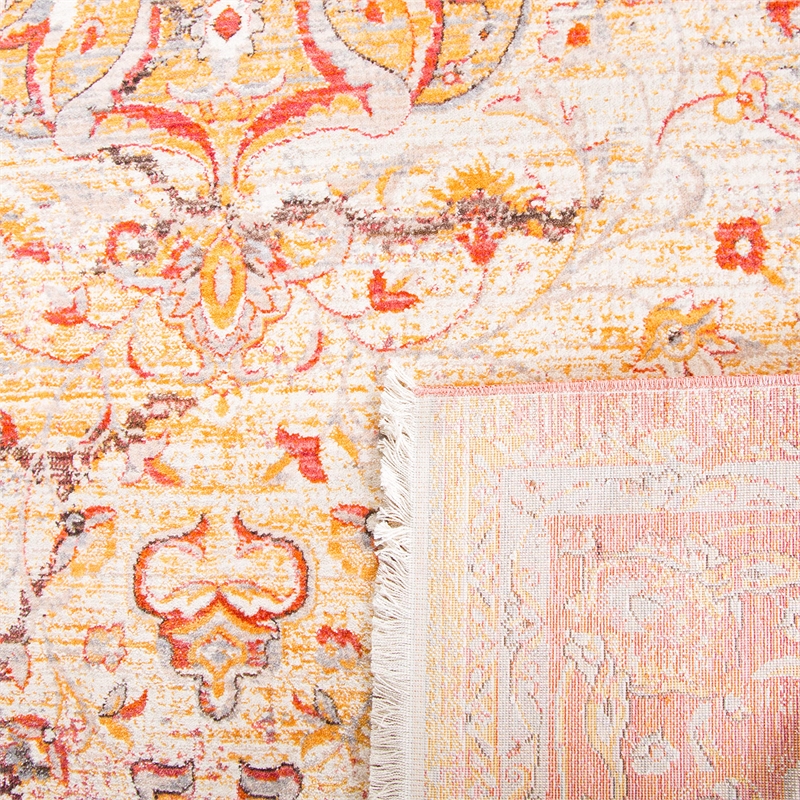 Safavieh Vintage 3' X 5' Rug in Saffron and Cream