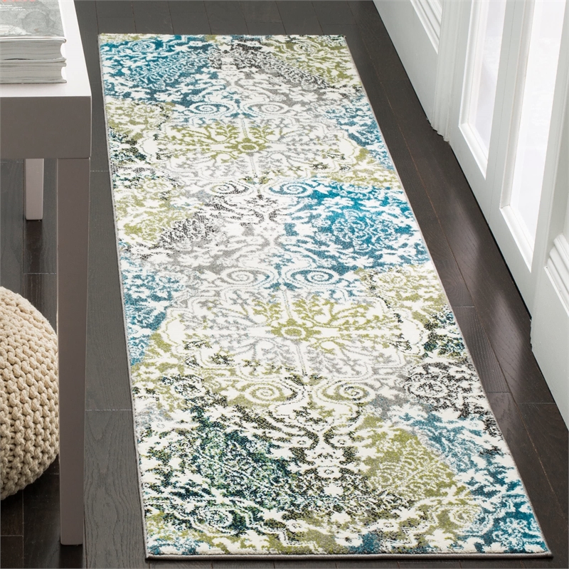 Safavieh Watercolor 8' X 10' Rug in Ivory and Fuchsia
