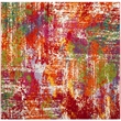 Safavieh Watercolor 8' X 10' Rug in Orange and Green