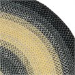 Safavieh Braided 9' x 12' Oval Hand Woven Rug in Black and Gray