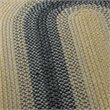 Safavieh Braided 9' x 12' Oval Hand Woven Rug in Black and Gray