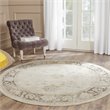 Safavieh Vintage 8' Round Rug in Ivory and Black