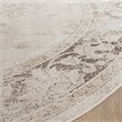 Safavieh Vintage 8' Round Rug in Ivory and Black