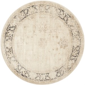 safavieh vintage rug in ivory and black