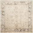 Safavieh Vintage 8' Square Rug in Ivory and Black