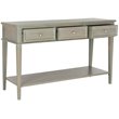 Safavieh Manelin 3 Drawer Console Table in Ash Gray