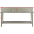 Safavieh Manelin 3 Drawer Console Table in Ash Gray