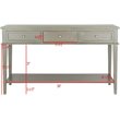 Safavieh Manelin 3 Drawer Console Table in Ash Gray