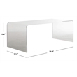 Safavieh Atka Clear Plastic Coffee Table