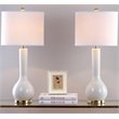 Safavieh Mae Long Neck Table Lamp in White (Set of 2)