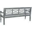 Safavieh Karoo Classic Garden Bench in Ash Gray
