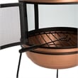 Safavieh Lima Chiminea Fireplace in Copper and Black