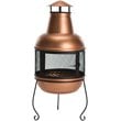 Safavieh Lima Chiminea Fireplace in Copper and Black