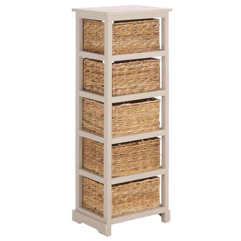 Safavieh VEDETTE 5 WICKER BASKET STORAGE TOWER