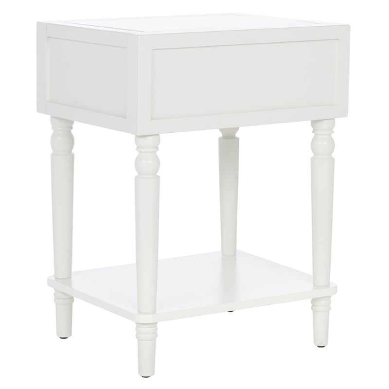 Safavieh Siobhan Wooden Accent Table with Storage Drawer in White