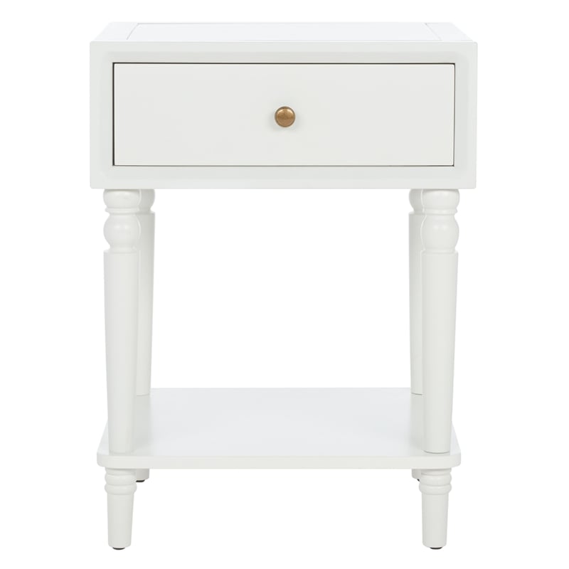 Safavieh Siobhan Wooden Accent Table with Storage Drawer in White