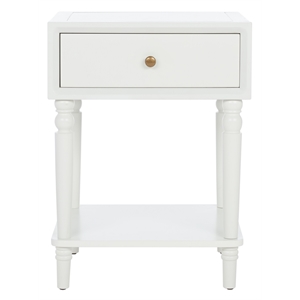 Safavieh Siobhan Wooden Accent Table with Storage Drawer in White