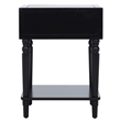 Safavieh Siobhan Wood Accent Table With Storage Drawer in Black