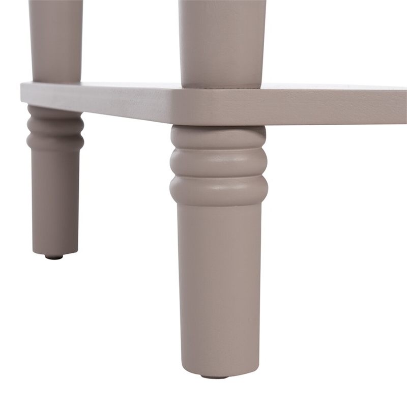 Safavieh Siobhan Wood Accent Table With Storage Drawer in Gray Mauve