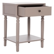 Safavieh Siobhan Wood Accent Table With Storage Drawer in Gray Mauve