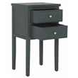 Safavieh Toby Wood Accent Table with Storage Drawers in Teal
