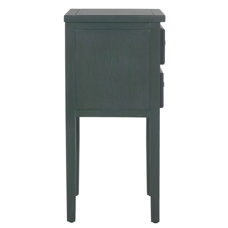 Safavieh Toby Wood Accent Table with Storage Drawers in Teal