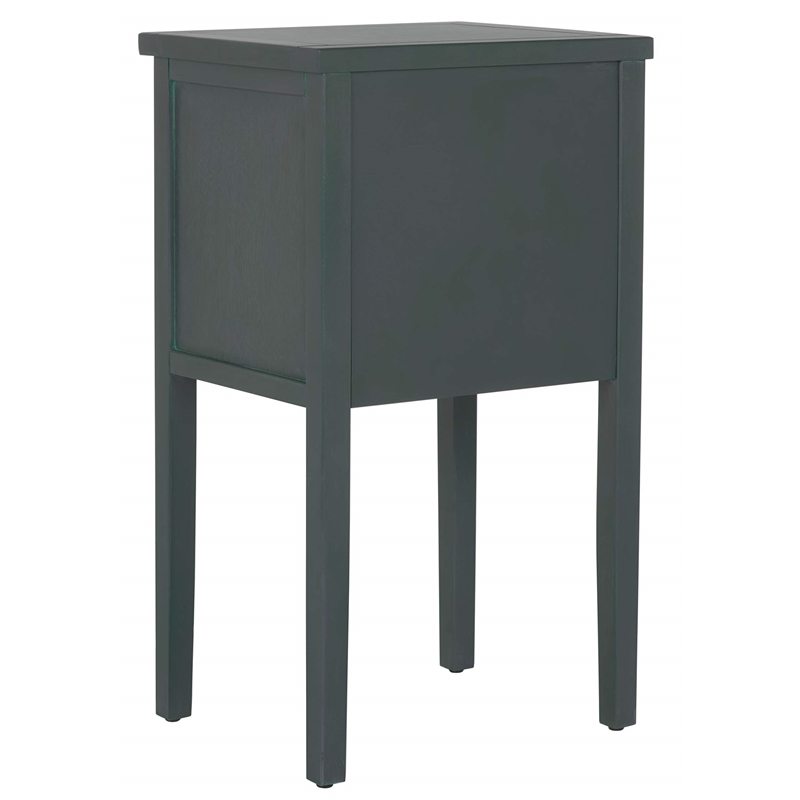 Safavieh Toby Wood Accent Table with Storage Drawers in Teal