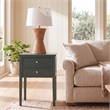 Safavieh Toby Wood Accent Table with Storage Drawers in Teal