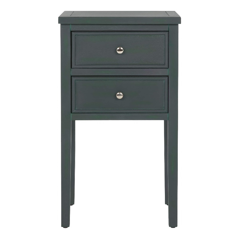 Safavieh Toby Wood Accent Table with Storage Drawers in Teal