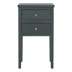 Safavieh Toby Wood Accent Table with Storage Drawers in Teal