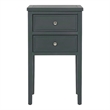 Safavieh Toby Wood Accent Table with Storage Drawers in Teal
