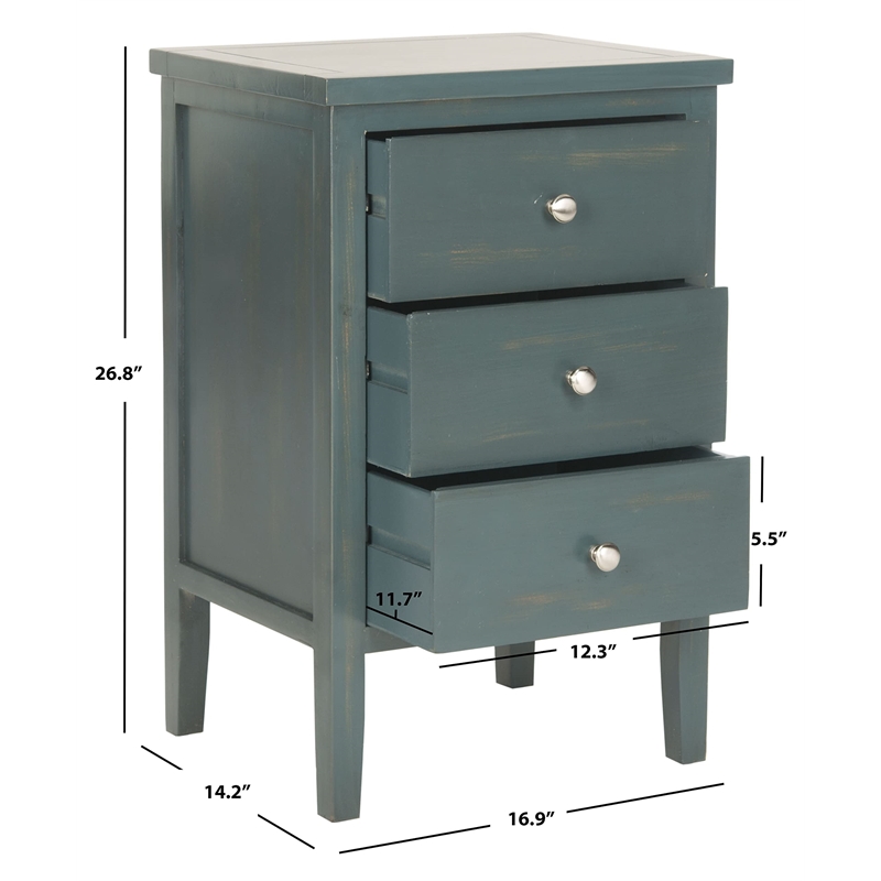 Safavieh DENIZ END TABLE WITH STORAGE DRAWERS