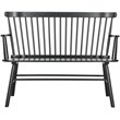 Safavieh Addison Spindle Settee in Black