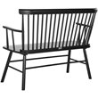 Safavieh Addison Spindle Settee in Black